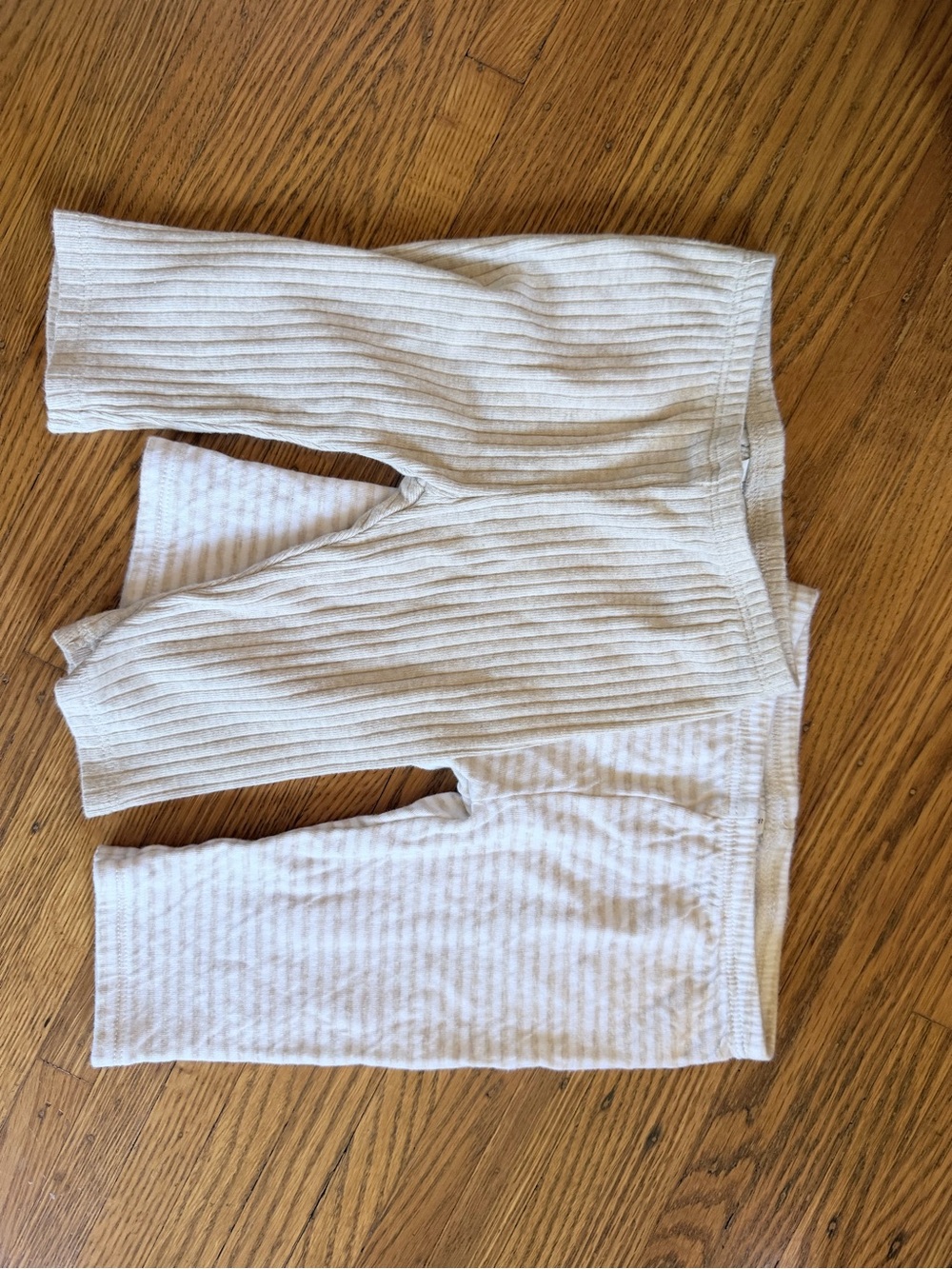 Janie and Jack Ribbed Leggings - Cream
